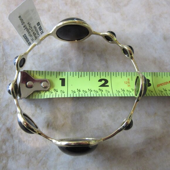 Ippolita Lollipop 18K Yellow Gold 9-Station Onyx Cabochon Bracelet MSRP $3,895 - Picture 7 of 16